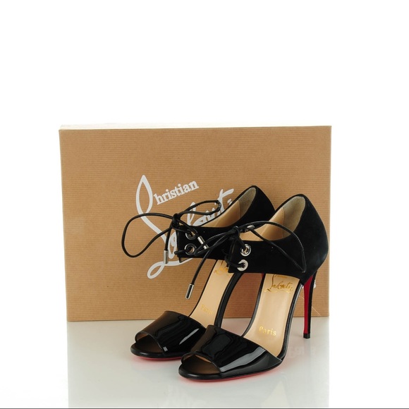 ‼️SOLD‼️Christian Louboutin Patent Suede Sandals - Picture 7 of 7
